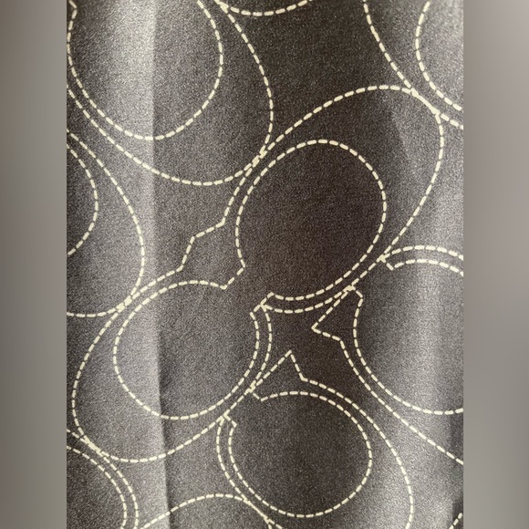 COACH 100% Silk Charmeuse Square Scarf w/Large Signature “C” Allover Print - Picture 6 of 12